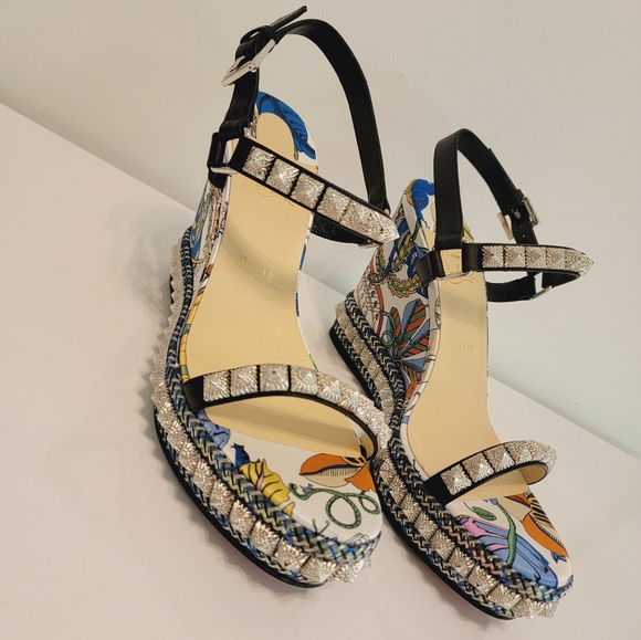 Christian Louboutin Platform Wedges Pira Ryas 110 Size 42 - Picture 6 of 6